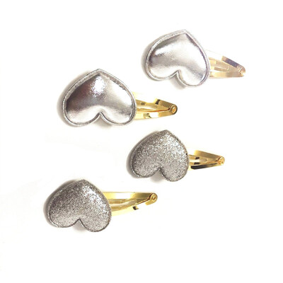 

2Pair Girls Hair Clips Girls Heart Twinkling Hairpins Shiny For Lovely Children Girls Children Hair Accessories