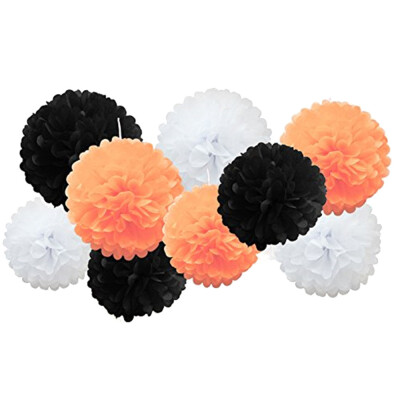 

〖Follure〗9pcs Tissue Paper Pompoms Flower Balls Fluffy Christmas Wedding Party Decoration