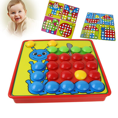 

YIWULAColor Matching Mosaic Pegboard Set Early Learning Educational Toys Kids Party