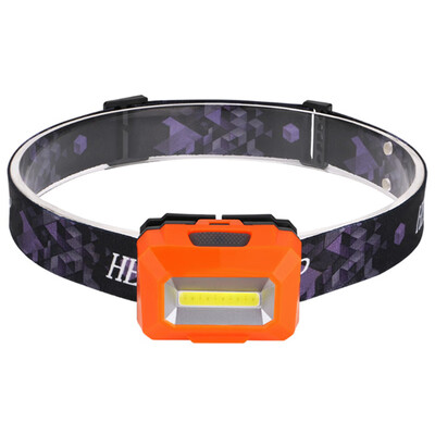 

3W Mini Outdoor Camping Waterproof COB LED Headlight Headlamp Torch Lamp AAA