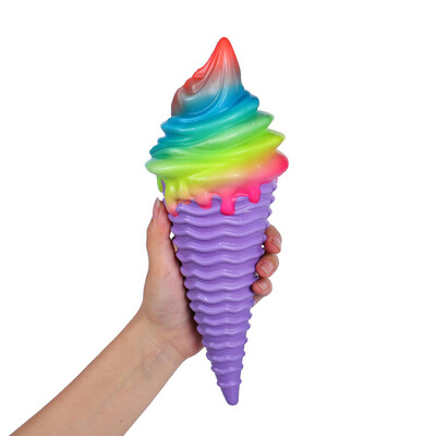 

Siaonvr 1PCS Squeeze Rainbow Ice Cream Scented Slow Rising Decompression Toys