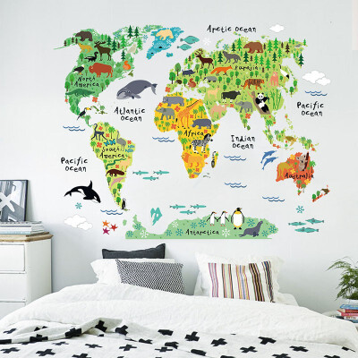 

DIY Art Vinyl World Map Wall Stickers Mural Home Decoration Wall Decals Wholesales CY1