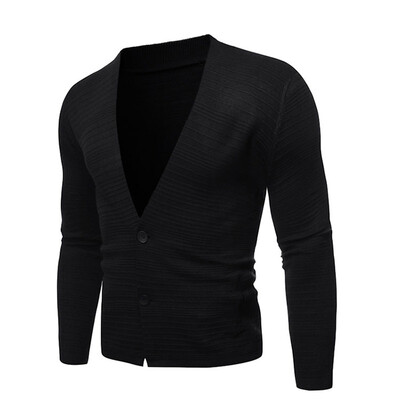 

Mens Casual Single Breasted Sweatshirt Long Sleeves Solid Pocket Slim Fit Coat