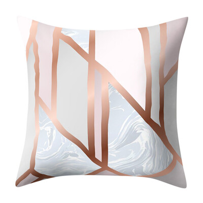 

〖Follure〗Geometric Marble Texture Throw Pillow Case Cushion Cover Sofa Home Decor