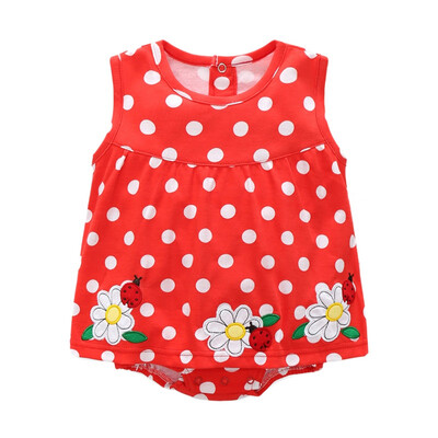 

0-18M Summer High Quality New Baby Girl Clothes 2018 Baby Girls One-piece Dress Newborn Baby Clothes Infant Cotton Jumpsuits