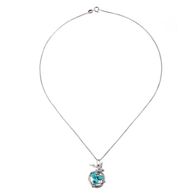 

New Fashion Women Jewelry Vintage Silver Retro Style Birds Nest Pendant Gift Necklace