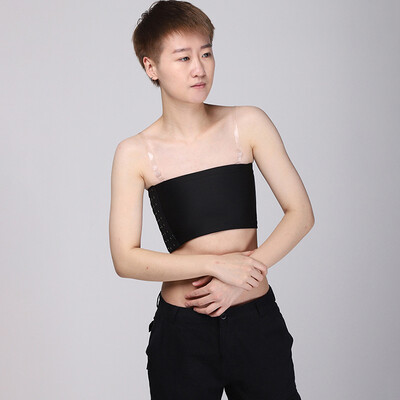 

Womens Chest Binder Lesbian Tomboy Strapless Body Shaper Elastic Breathable Bra