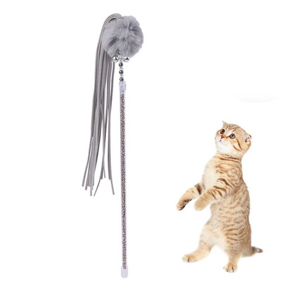 

Gobestart Kitten Cat Toy Interactive Toy Soft Ball And Cat Feather And Bell Toy