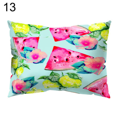 

Colorful Fruit Printed Throw Pillow Case Sofa Bed Cushion Cover Home Decor