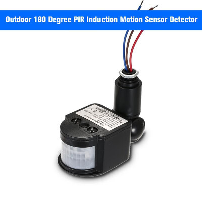 

Outdoor 180 Degree PIR Induction Motion Sensor Detector Wall LED Light Auto Switch IR Human Infrared Detector Waterproof 12M Home