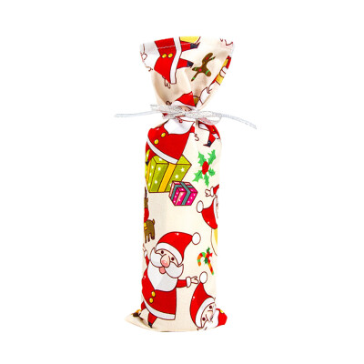 

Tailored Family Santas wine Bottle Cover Bag Christmas Decoration