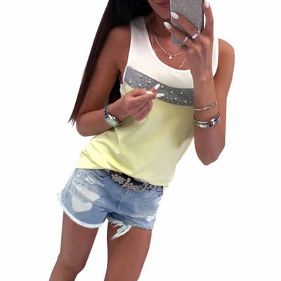 

Crop Top Women Loose Camisole Summer Festival Bandage Tank Top Vest Clothes
