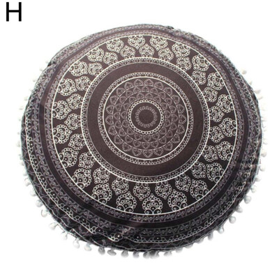 

Bohemian Round Mandala Elephant Pillow Case Cushion Cover Sofa Bedroom Car Decor