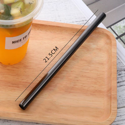 

8PCS Silicone Reusable Sets Colorful Brush Drinking Food-grade Z Straws with Cleaning Straw