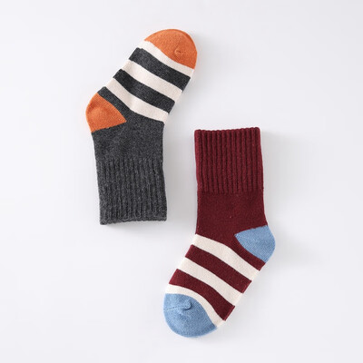 

5 Pair Baby Boys Girls Socks Cute Striped Pattern Set Warm Floor Socks Leg Warmer