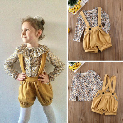 

2PCS Toddler Baby Girl Autumn Winter Clothes Sweater TopsMini Shorts Outfit Set