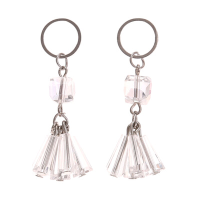 

Fashion Women Geometric Earrings Simple Clear Square Rhinestone Pendientes All Match Dangle Earrings Jewelry Freeshipping