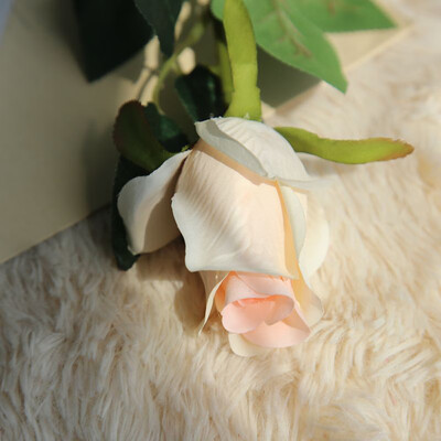 

Gobestart Artificial Fake Rose Flower Bridal Bouquet Wedding Party Long Roses Decor Beige