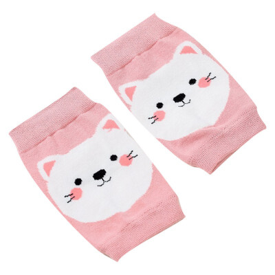 

Lovely Children Boys Girls Cartoon Cat Print Anti-Slip Set Baby Protect Toddler Crawling Knee Pads Elbow Pads 1-10Y