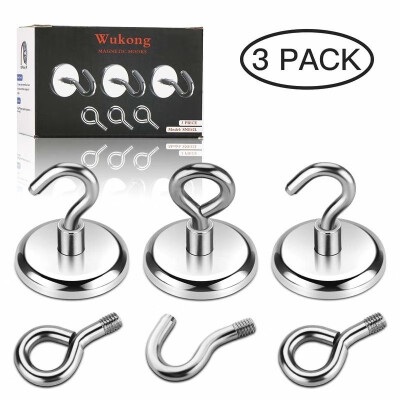 

Magnetic Hook 160 Lbs Super Magnet Hook with Extra 3 Eye Bolts