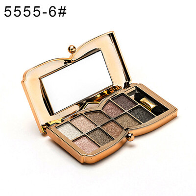 

Colour Geometry 10 Colors Shimmers Glitter Eyeshadow Makeup Palette with Brush