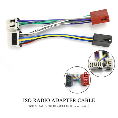

12-121 ISO Radio Adapter for SUBARU for RENAULT Traffic Wiring Harness Connector Lead Loom Cable Plug Adaptor Stereo