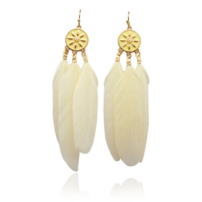 

The New National Wind Retro Earrings Metal Sun Flower Pendant Women Alloy Earrings
