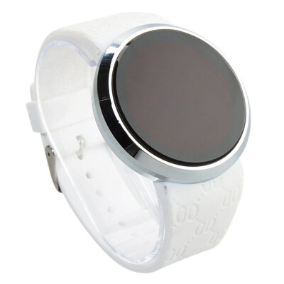 

2019 New Round Shape Watch Touch Screen LED Digital Watches Fashion Jelly Watch Couple Models Student
