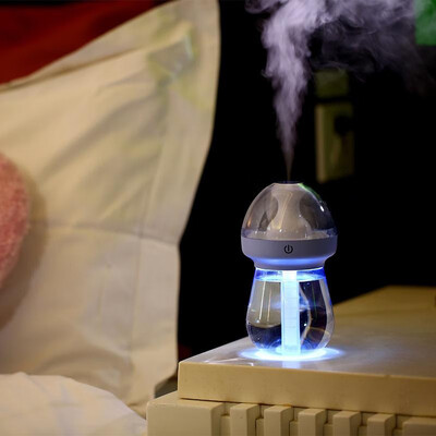 

New mini bottle humidifier desktop humidifier home mute usb air purification humidifier green