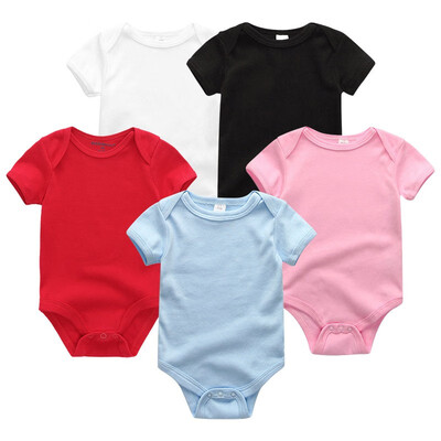 

5PCSLot Baby Bodysuits Newborn For Babies 0-12M Infant Baby Girls Clothes Jumpsuit Rompers Baby Boys Clothes Clothing Sets Cotton