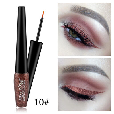 

MISS ROSE Glitter Metallic Liquid Eyeshadow Waterproof Shimmers Eye Cosmetics