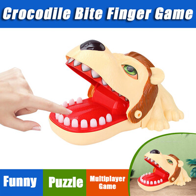 

YIWULALion Biting Finger Game Mouth Dental Toys Funny Party Home Game Party Game B