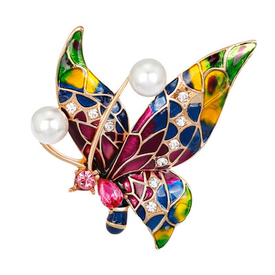 

Women Colorful Crystal Cute Butterfly Brooch Pin for Women Brooches Jewelry
