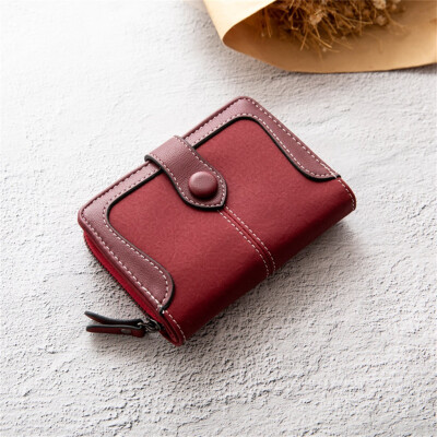 

Tailored Women Short Wallets Mini Money Purses Small Fold Female Coin Purse Card Holder