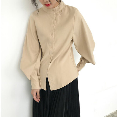 

Autumn Women Blouse Long sleeve Turn Down Collar Elegant Girls Shirt Plus Size OL Office Harajuku Korean Trendy Clothes