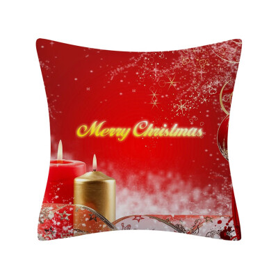 

Tailored Christmas Pillow Case Glitter Polyester Sofa Throw Cushion Cover Home Decor