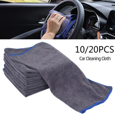 

1020Pcs New Detailing Cleaning Car Soft Cloths Large Grey Car Cloths Microfibre Cleaning Detailing Soft Auto Wash Towel