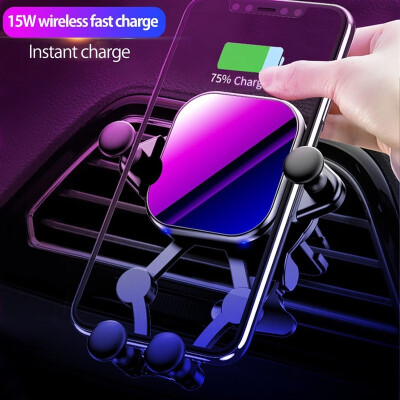 

New Car Wireless Charger Infrared Induction Qi Wireless Charger Car Phone Holder Smart