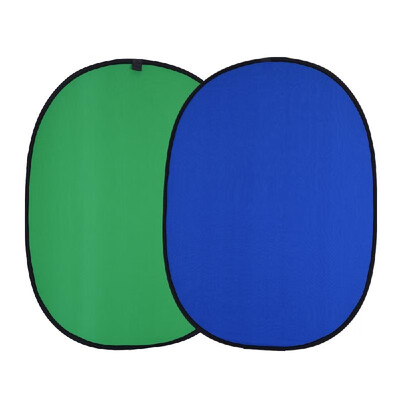 

Andoer 1520m Collapsible Muslin Cotton Blue&Green 2in1 Backdrop Background Panel for Photo & Video Studio Photography