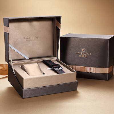 

ROSSINI watch black woven belt strap 21mm gift box only gift box belt single shot is not shipped