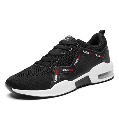 

Mens sports shoes trend breathable mesh running shoes students lightweight air cushion non-slip wild casual wear shoes