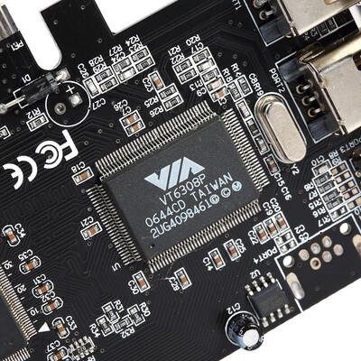 

PCI-E 3 Ports 1394a 1394b Firewire Expansion Card PCI-Express Controller Card 2 6 Pin 1 4 Pin for Desktop PC