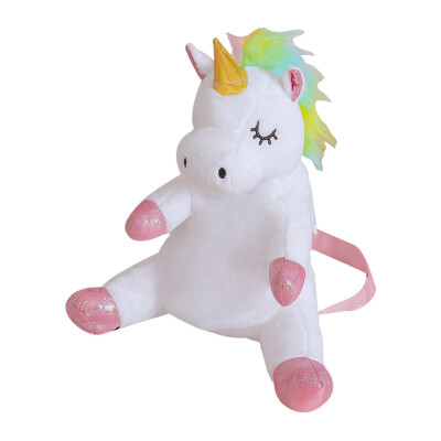 

Unicorn Plush Toy Backpack Baby Kid Cute Fashion Backpack Bag