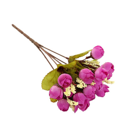 

15Pcs Rose Buds Simulation Star Bracts Bouquet Silk Artificial Flowers Decorative Room Garden Hotel Wedding Scene Layout Buds