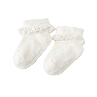 

Winter baby girls kids toddler white pink cotton lace ruffle princess socks cheap children boot short sock Autumn