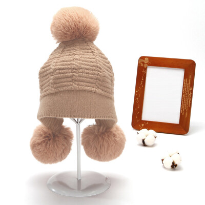 

Tailored Fashion Womens Winter Collar Plus Wild Thick knit Warm Hat