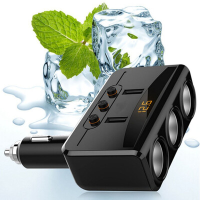 

2 USB Charger Supply Double Sockets Car Cigarette Lighter Extender Splitter High Quality New