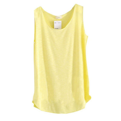 

Summer Women New Tank Tops Sleeveless Round Neck Loose Thin T Shirt Vest