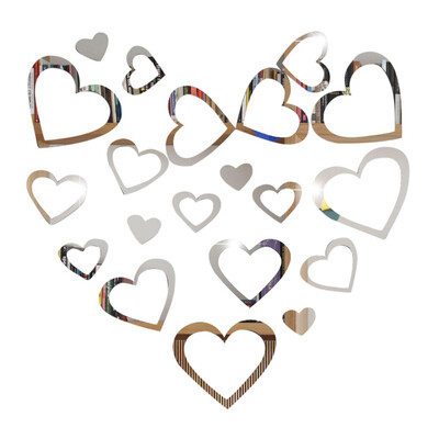 

〖Follure〗3D Mirror Vinyl Love Removable Wall Sticker Decal Home Art Decor