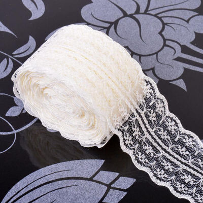 

Holiday Decorative Lace Ribbons DIY Cloth Sewing Lace Non-elastic Ribbons Holiday Lace Ribbons Decorative Accessories